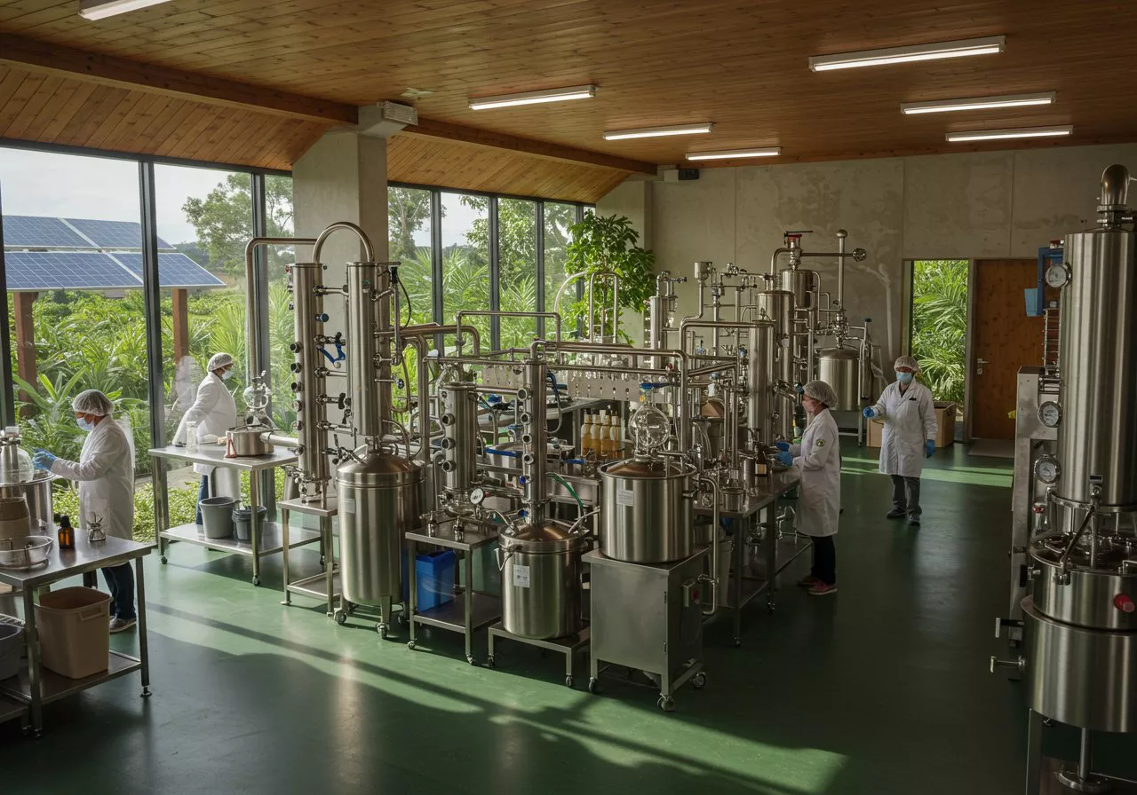 Sustainable practices in carrier oil extraction laboratories